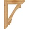 Ekena Millwork Imperial Slat Rough Sawn Bracket w/ Offset Brace, Western Red Cedar, 8"W x 32"D x 44"H BKT0806X32X44IMP06RWR - alternate 3